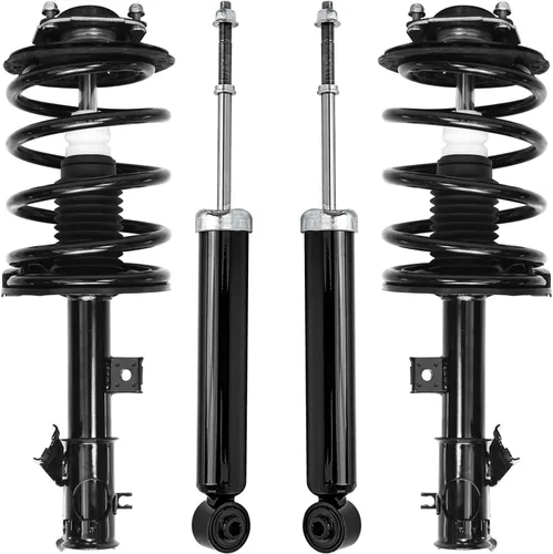 Miniatura 138 de Detroit Axle - Puntales y Amortiguadores para Chevy Traverse Buick Enclave GMC Acadia Saturn Outlook 2007-2012, 2 puntales delanteros con resorte