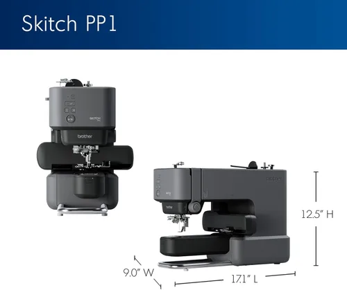 Miniatura 9 de Máquina de bordar de aguja única Brother Skitch alimentada por la aplicación móvil Artspira requerida, área de bordado de 4 pulgadas x 4 pulgadas