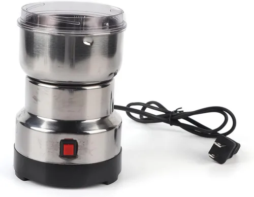 Molinillo de café eléctrico, molino de grano de acero inoxidable, licuadora eléctrica de granos de café, trituradora de granos automática para el