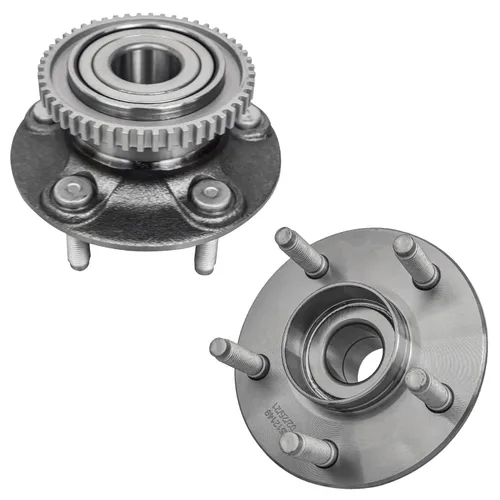 Miniatura 21 de Detroit Axle - Bujes de rodamiento de rueda traseros de 2 piezas para Volkswagen Jetta Beetle Golf City Audi TT Quattro, 2 rodamientos de ruedas