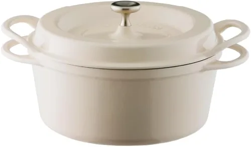 Miniatura 18 de Olla para Horno Holandés Vermicular Olla de Hierro Fundido Esmaltada No Tóxica 18 cm (1.8 Qt) Apto para Horno Compatible con Inducción