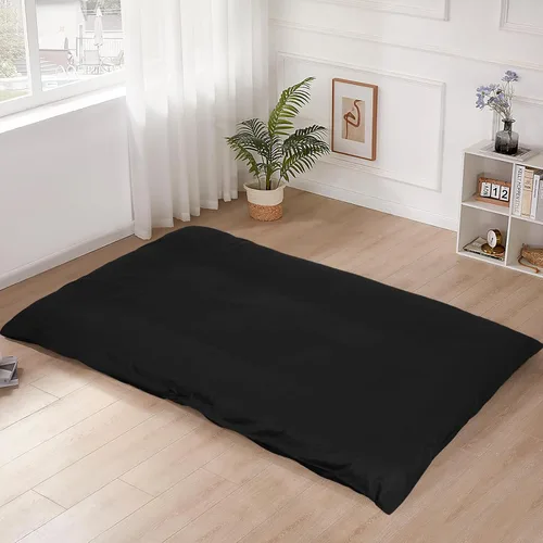 Miniatura 8 de Funda de colchón de futón de piso 100% algodón, suave, amigable con la piel, lavable, con cremallera, funda de colchón tatami, a prueba de polvo