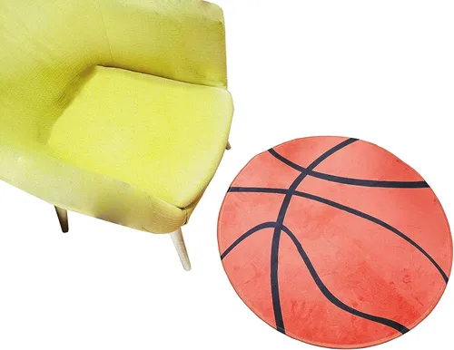 Miniatura 2 de SUNONE11HKA Sport Fans - Alfombra redonda diseñada para baloncesto, alfombra de suelo para guardería, dormitorio, habitación de los niños, sala