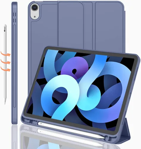Miniatura 43 de iMieet Funda para iPad Air de 11 pulgadas M3 (2025) / M2 (2024), iPad Air de 5ª/4ª generación 2022/2020 de 10.9 pulgadas con soporte para lápices