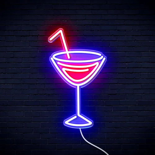 Miniatura 9 de AdvPro Seco Martini Flex Silicona LED Neon Sign - Azul - st16s32-fnu0207-b