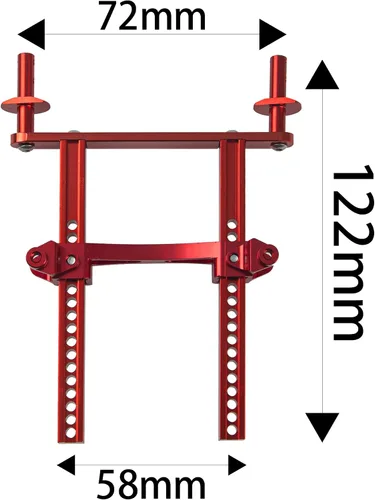 Miniatura 4 de Soportes de metal para carrocería delantera y trasera, soporte de fijación de poste de carcasa compatible con Traxxas TRX4 Defender 8215 1/10 RC