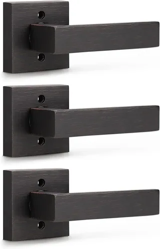 Miniatura 69 de KNOBWELL - Juego de cerradura con 1 picaporte resistente para puertas de una cara, ideal para puertas interiores reversibles, 0.93 libras