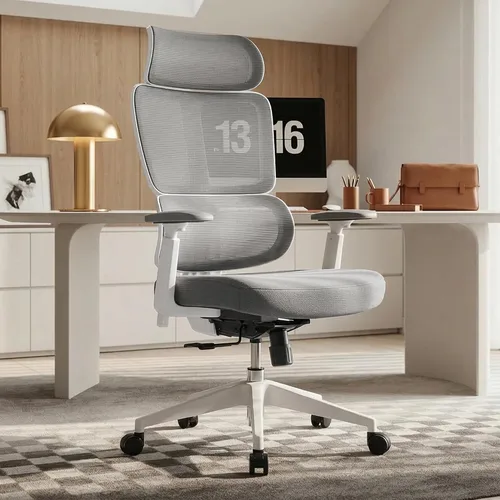 Miniatura 10 de EUREKA ERGONOMIC OC77 Silla de oficina de malla, silla de oficina ergonómica, sillas de escritorio de oficina en casa con reposacabezas de gran