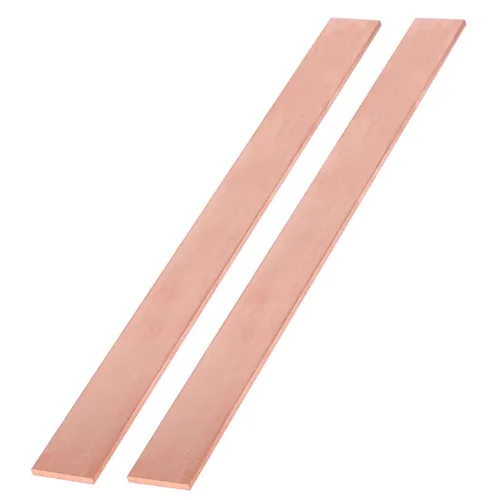 Miniatura 8 de 1/4" x 1" C110 Copper Flat BAR 8" Long Solid .250" Plate Mill