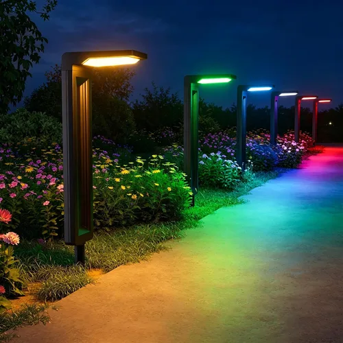 Miniatura 10 de Paquete de 6 luces solares para camino, impermeables, 30 LED, lámpara de paisaje brillante para exteriores, camino, entrada, acera, patio, césped