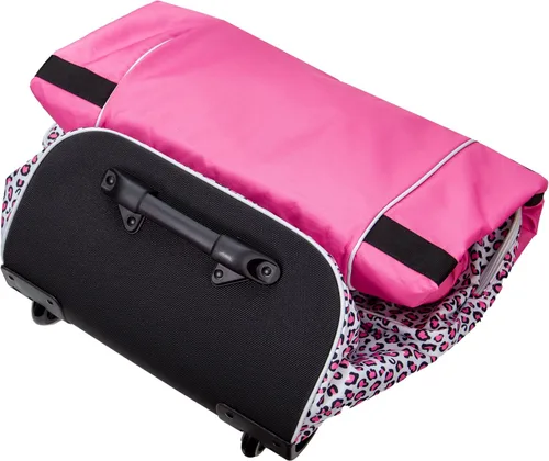 Miniatura 8 de Bolsa de golf para mujer con ruedas - Oxford 600D resistente, 6 bolsillos, ruedas ABS, aprobada por aerolíneas, rosa