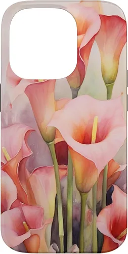 Miniatura 16 de iPhone 13 Pro Calla Lilies Flower Floral Watercolor Case