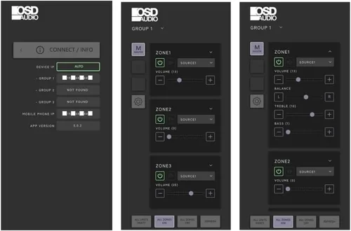 Miniatura 8 de OSD Audio Nero Max12: Amplificador de 6 zonas y 6 fuentes, potencia de 80W, control de audio multisala, integración de aplicaciones para iOS y 12