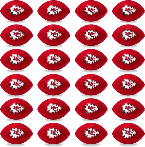 Miniatura 8 de Franklin Sports NFL - Pelotas antiestrés de equipo, paquete de 24 unidades de fútbol a granel, bolas antiestrés esponjosas para adultos y niños