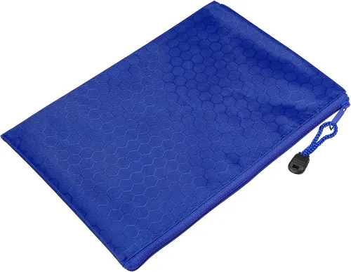 Miniatura 15 de PATIKIL Bolsas impermeables con cremallera, paquete de 10 unidades tamaño A4 para documentos organizador de almacenamiento para suministros de Azul