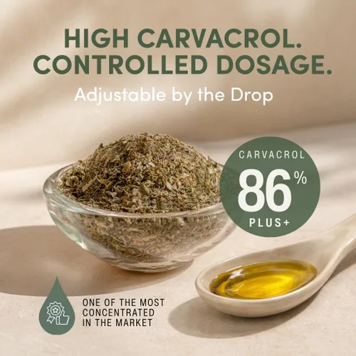 Miniatura 6 de Aceite Esencial Orgánico de Orégano - 100% Puro Aceite de Orégano Griego No Diluido con Carvacrol - Más del 86%, No GMO, Gotas Líquidas Orgánicas