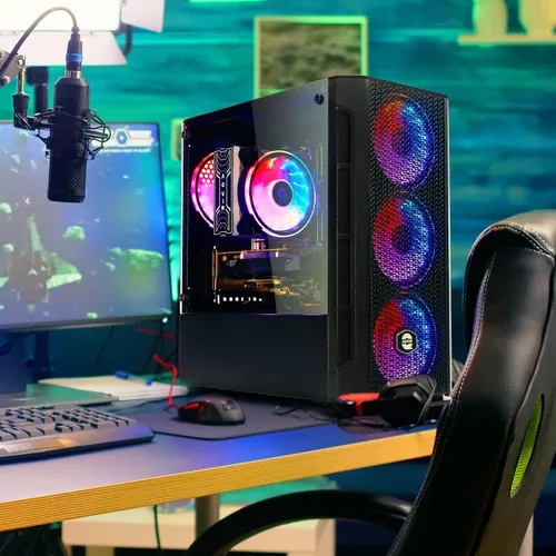 Miniatura 4 de AQVIN Torre de escritorio para computadora de juegos - Procesador Intel Core i7 de 4 núcleos hasta 3.9 Ghz, almacenamiento SSD de 1 TB de memoria