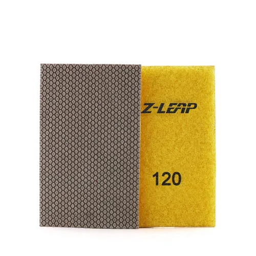 Miniatura 8 de Hoja de papel de diamante galvanizado papel de lija gancho y bucle respaldo de nylon para pulido a mano vidrio porcelana cerámica 4 piezas