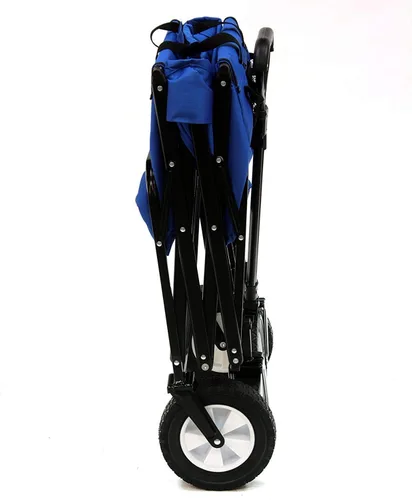 Miniatura 5 de Mac Sports - Carrito plegable con marco de acero resistente, capacidad de 150 libras, para exteriores, campamento, jardín, utilitario, color azul