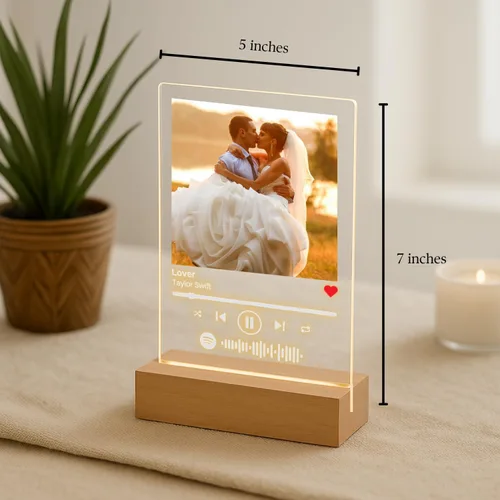 Miniatura 3 de Placa de Música Personalizada - Placa de Canción Acrílica Personalizada Letrero de Música Personalizado Regalo de Foto Regalo de Celebración