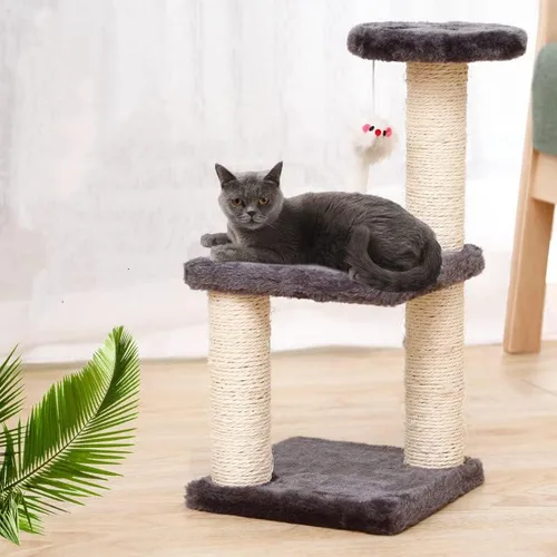 Miniatura 2 de Rascador de gato con marco de escalada para gatos, juguete para gato, cuerda de sisal, árbol de gato, gatito, parque infantil, muebles para mascotas