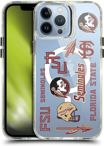 Miniatura 107 de Head Case Designs Funda de gel suave FSU Seminoles de la Universidad Estatal de Florida con licencia oficial compatible con Apple iPhone 13 Pro Max