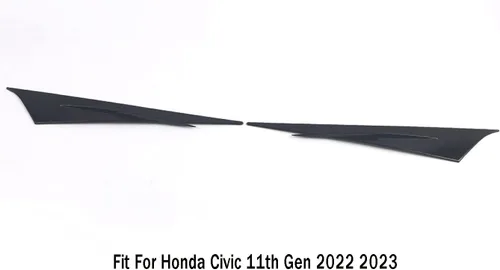 Miniatura 6 de Accesorios de coche para Honda Civic 11ª generación 2022 2023, faros delanteros deportivos para automóvil, calcomanías de faros delanteros (negro)