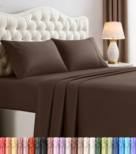 Miniatura 33 de Juego de sábanas King de Utopia Bedding – 4 piezas de sábanas para cama tamaño King, microfibra suave y transpirable, incluye 1 sábana bajera, 1