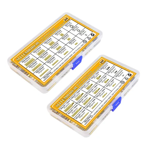 Miniatura 7 de 420PCS M2 M3 M4 Macho Hembra Hex Latón Espaciador Separador Tornillo Tuerca Surtido Kit