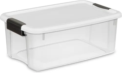 Miniatura 18 de Sterilite - Paquete de 8 cajas ultra de cierre con pestillo, contenedores de almacenamiento con tapas, plástico transparente, 70 cuartos de galón
