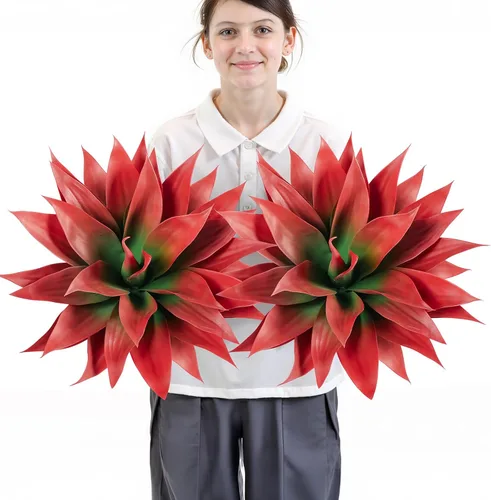 Miniatura 12 de Velener Plantas artificiales de agave falsas, Plantas suculentas falsas para decoración de habitaciones, tallos de plantas de agave sintético sin