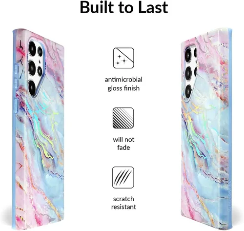 Miniatura 5 de VELVET CAVIAR Funda compatible con Samsung Galaxy S22 Ultra para mujer, probada en caídas de 8 pies, con forro de microfibra, bonitas fundas Mármol