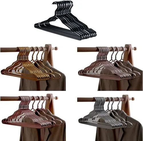 Miniatura 5 de Perchas de ropa de aleación de aluminio 10 piezas no deformado perchero