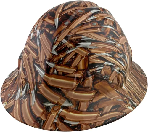 Miniatura 18 de Texas America Safety Company Casco de seguridad con visera completa, diseño patriótico hidroimpreso, con suspensión de 4 puntos y bolsa Primera