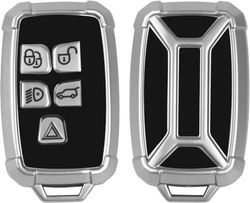 Miniatura 6 de x xotic tech Funda para llavero compatible con Range Rover Evoque Discovery LR4 Land Rover Sport o Jaguar XF XJ F-PACE F-Type 5 botones, protección