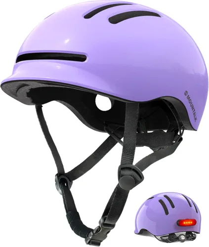 Miniatura 12 de MOUNTALK Cascos de bicicleta para adultos, hombres y mujeres, casco de bicicleta para hombres/mujeres con luz magnética, casco para jóvenes