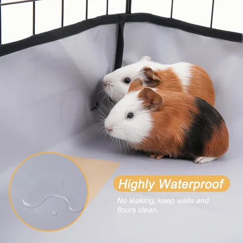 Miniatura 5 de DZWLKJ Forro de jaula de conejillo de indias, base impermeable y lavable, 28 x 56 pulgadas, adecuado para conejos, chinchillas, erizos, hurones
