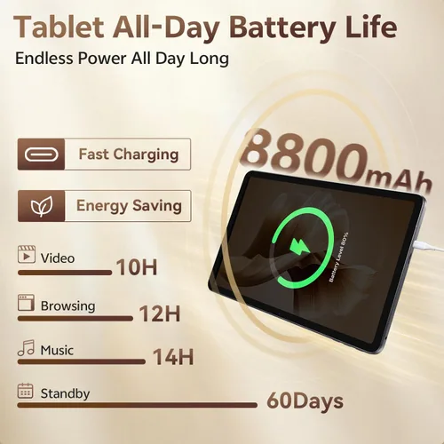 Miniatura 5 de SVITOO Tablet de 12 pulgadas, tableta Android 16, pantalla grande de 12 pulgadas, pantalla 2K, Octa-Core, 30 GB de RAM 128 GB de almacenamiento 1 TB