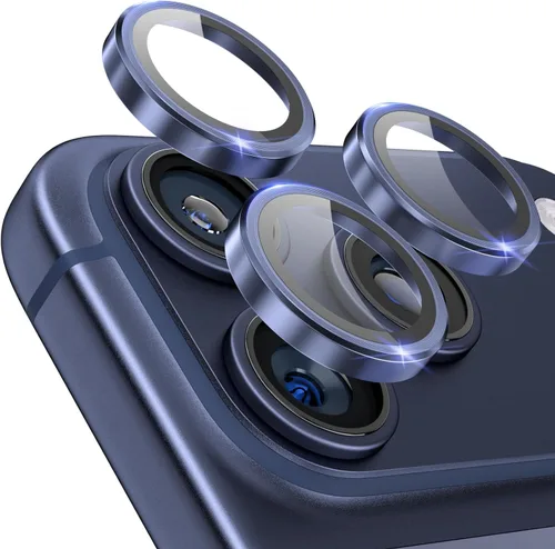 Miniatura 9 de CloudValley Protector de lente de cámara para iPhone 17 Pro/iPhone 17 Pro Max, [Instalación en 1 segundo] Cubierta de vidrio templado Ultra-HD, Negro