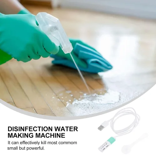 Miniatura 6 de 8 unids generador casero portátil que hace la máquina con carga USB simple generador de agua electrolítico para viajes y limpieza