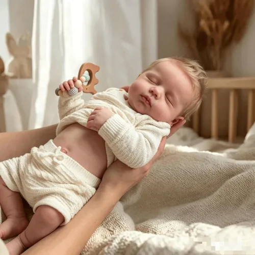 Miniatura 2 de Angelbaby Muñecas de Bebé Reborn de Vida Real Lindas Durmientes de 20 Pulgadas de Silicona de Cuerpo Completo Realistas de Bebé Recién Nacido Niño