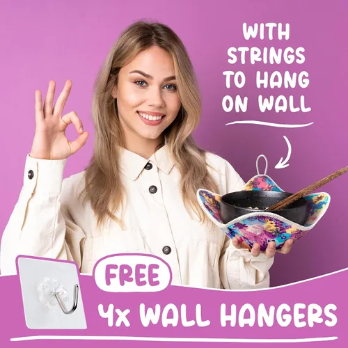 Miniatura 6 de Paquete de 6 fundas acolchadas para cuencos de microondas con diseño floral - Juego de soportes para cuencos de sopa caliente