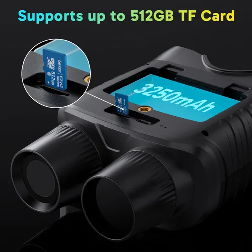 Miniatura 7 de AKASO Seemor-200 Night Vision Goggles with 64GB Card - 4K Full Color Night Vision Binoculars for Adults, App-Enabled Photo and Video Saving, AI-ISP