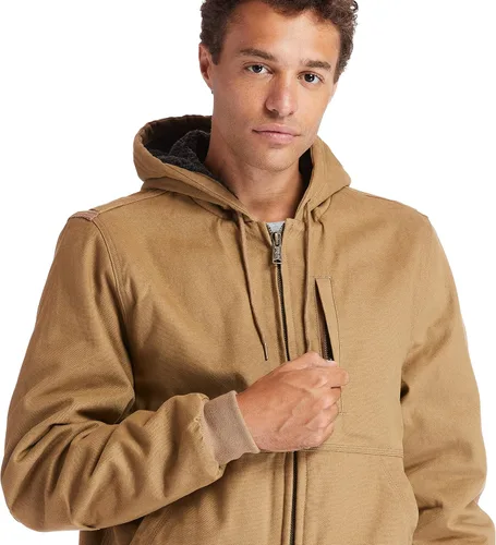 Miniatura 8 de Timberland PRO Chaqueta con capucha de lona con forro Gritman para hombre Marrón