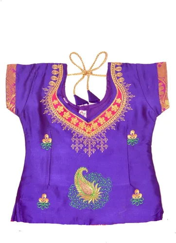 Miniatura 3 de Chandrakala Niños Pattu pavadai étnico tradicional Lehenga choli Chaniya Choli vestido falda Tops para niñas (KL107)