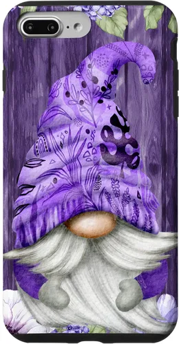 Miniatura 12 de Cute Purple Aesthetic Anemones Flower Pattern Lavender Gnome Case for iPhone 17