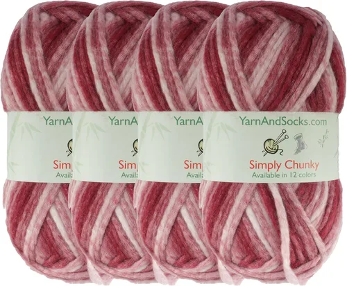 Miniatura 25 de JubileeYarn Halo Fables Yarn - 100g/Skein Bulky Polyester - North Wind Sun - 2 Skeins