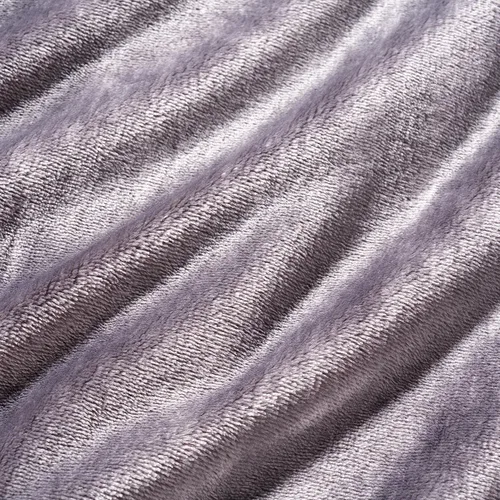 Miniatura 2 de Berkshire Blanket Cobija de terciopelo VelvetLoft® clásica para cama tamaño Twin, cobija ligera y suave de felpa para cama y sofá, color gris herón