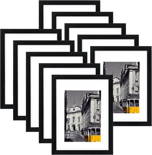 Miniatura 62 de eletecpro - Juego de 10 marcos de fotos de 5 x 7 pulgadas, collage de marcos de fotos para decoración de pared, muestra fotos de 4 x 6