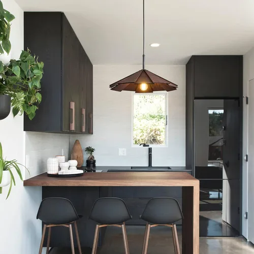 Miniatura 5 de Lámpara colgante de madera de granja, lámpara colgante de techo, moderna lámpara de techo ajustable para isla de cocina, comedor, sala de estar
